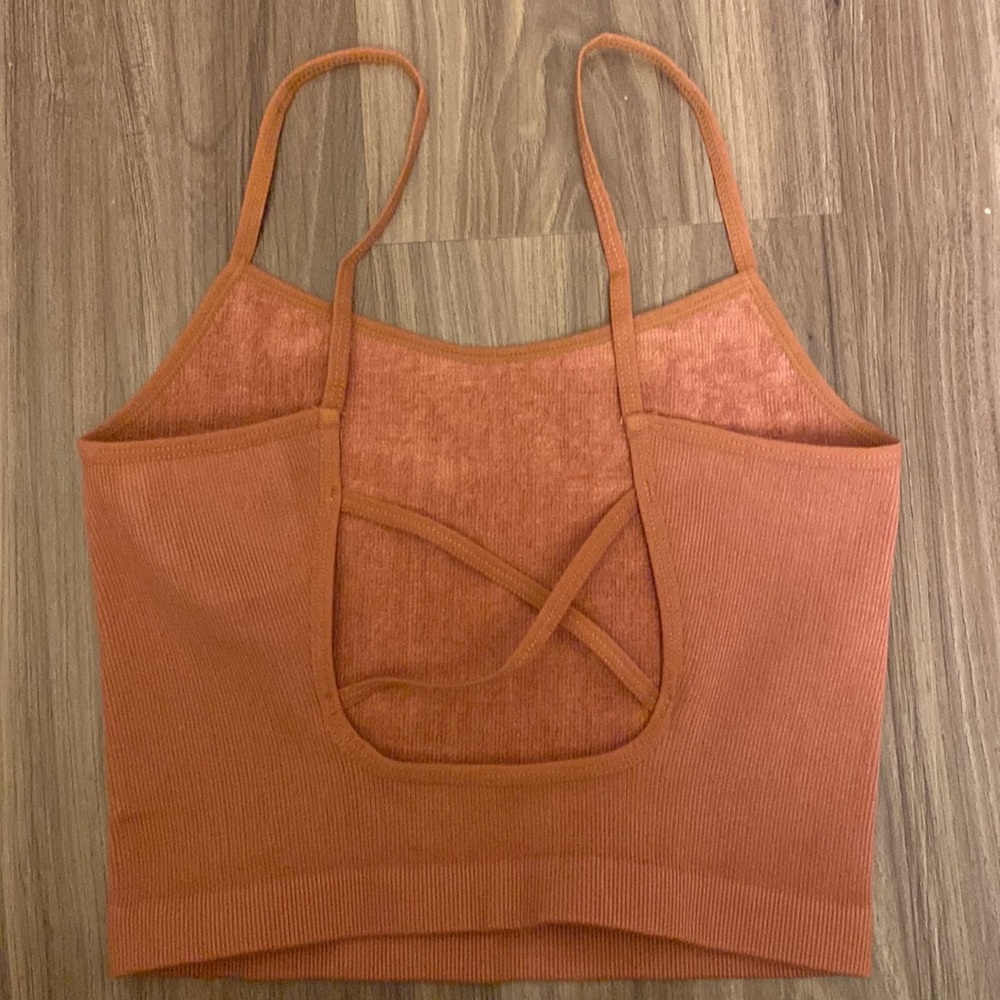 #71 Strappy Back Tank - nutmeg - Picture 4 of 7